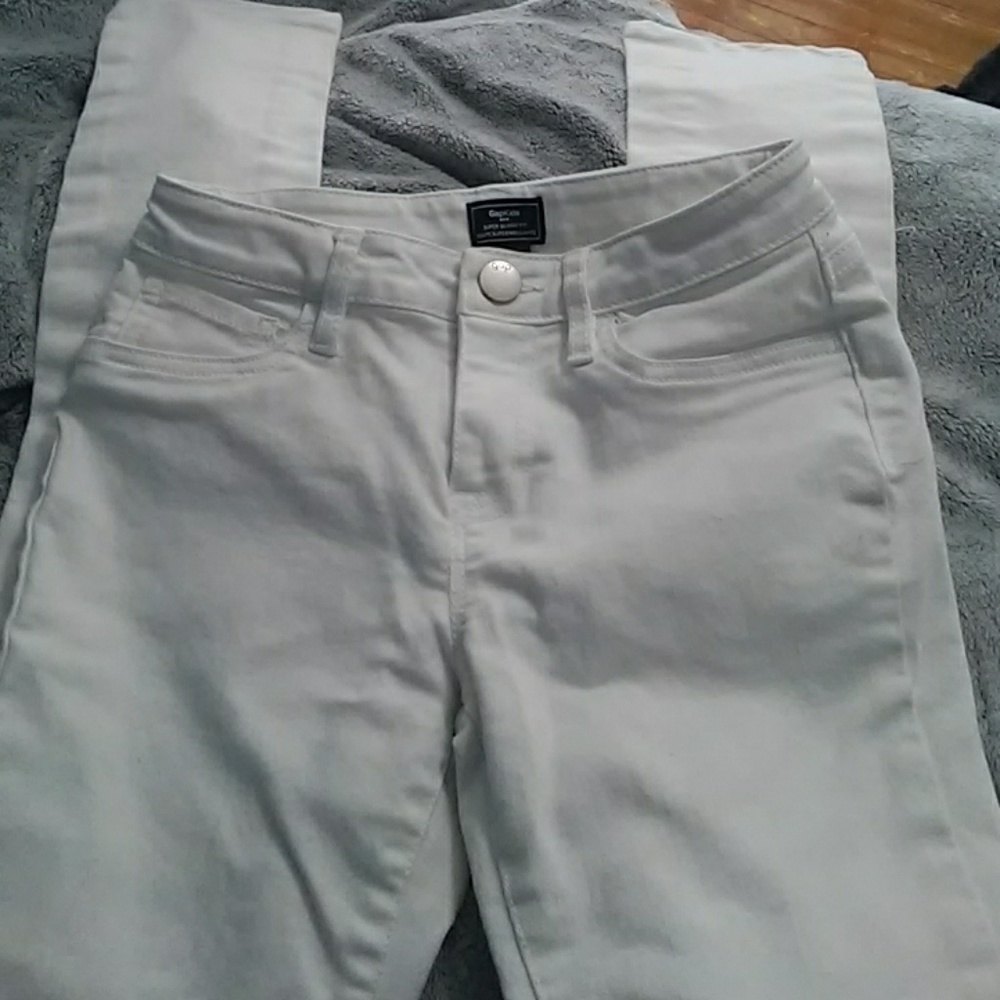 Girls GapKids white skinny jeans